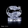 thumbnail image 1 of Casse-Tête en Cristal 3D Scie Gigogne Clair Douze 12 Constellations Astrologie Flash Lumière DEL, 1 of 3