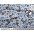 thumbnail image 3 of Soimoi Rayon Tissu Burger, Biscuits & Tasses Tissu Imprimé par la Cour 42 Pouces de Large, 3 of 3