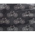 thumbnail image 4 of oneOone Georgette Viscose Fabric Dot & Bicycle Block Print Sewing Fabric BTY 42 Inch Wide, 4 of 4