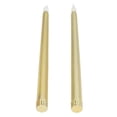 thumbnail image 3 of Flameless Taper Candles , Long Battery Life LED Candle Sticks Wiring Free Romantic  For Birthday Party For Children For Wedding Full Spray Gold, 3 of 8