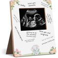thumbnail image 1 of Hatzelou Baby Sonogram Picture Frame, Elephant Design Sonogram Frame, Pregnancy Milestone Keepsake 4.3 * 5.3 IN Photos, 1 of 6