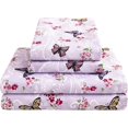 thumbnail image 1 of Twin Size Sheet Set Paisley Printed Bed Sheets for Single Bed Piece Microfiber Fitted Sheet with ” Deep Pocket & Straps Patterned Bedding Sheets & Pillowcase Set, 1 of 8