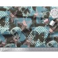 thumbnail image 3 of Soimoi Blue Rayon Fabric Dot,Insect & Texture Decor Fabric Printed BTY 56 Inch Wide, 3 of 3