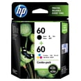 thumbnail image 1 of HP 60 Black & Tri-colour Original Ink Cartridges, 2-Pack (N9H63FN), 1 of 9