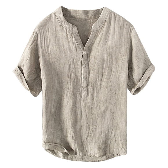 Ramiter Mens Loose Fit Heavyweight Short-Sleeve T-Shirt T Shirt Homme Khaki,XL