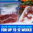 thumbnail image 3 of Ziploc Large Freezer Bags, Seal Top, Stay Open Design, 16 Bags, 3 of 4