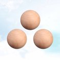 thumbnail image 4 of 3 Pcs Boules de Bois Rondes Forme Naturelle Non Finie Boules de Bois Rondes pour Artisanat Boules de Bois Massif Lisses et Poncées, 4 of 8