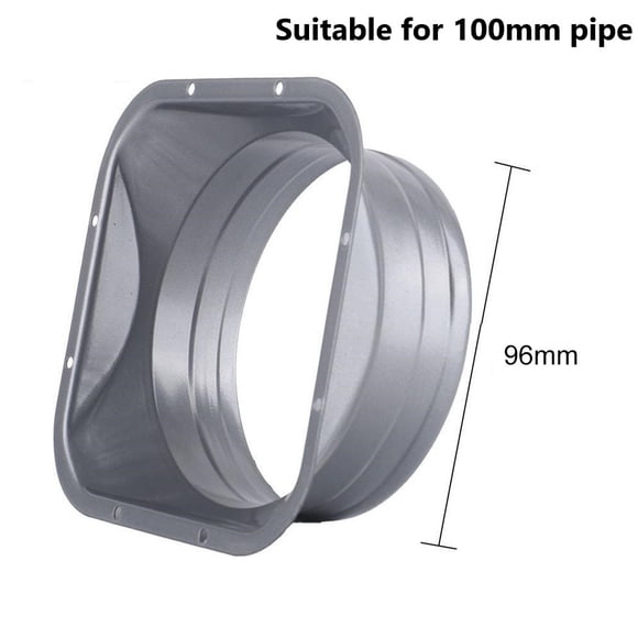 4-10inch Metal Pipe Flange Tube Air Ventilation Hose Connector Exhaust Duct