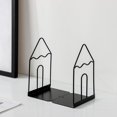 thumbnail image 3 of LCXmlly Support de Livre Robuste Simple Support de Lecture de Bureau Clip de Livre en Métal Creux pour Bureau Rangement Apprentissage Étudiant 1 Paire, 3 of 9