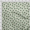 thumbnail image 4 of oneOone Rayon Light Olive Green Fabric Floral & Bee Craft Projects Decor Fabric Printed By The Yard 56 Inch Wide, 4 of 5