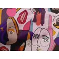 thumbnail image 5 of oneOone Cotton Cambric Light Purple Fabric Abstract Comic Face Sewing Craft Projects Fabric Prints By Yard 42 Inch Wide, 5 of 5