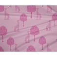 thumbnail image 4 of oneOone Polyester Lycra Tissu Arbre & Girafe Bloc Tissu à Coudre BTY 56 Pouces de Large, 4 of 4