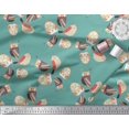 thumbnail image 2 of Soimoi Cotton Poplin Fabric Bird & Owl Kids Printed Fabric 1 Yard 42 Inch Wide, 2 of 3