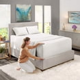 thumbnail image 4 of Nestl Extra Deep Pocket Sheets - Fits Mattress 18-24 Inches Deep, Extra Deep Pocket Queen Sheets Sets, 4 Piece Queen Size Sheets, Queen Sheets Deep Pocket, White Sheets Queen, 4 of 4