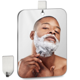 thumbnail image 3 of Shower Mirror Fogless for Shaving Mirror for Shower,Unbreakable Deluxe Organic Glasss Makeup Mirror Small, 3 of 7