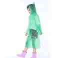 thumbnail image 5 of Liyamei Spring Summer And Autumn Boys' And Girls' Plain Color Buttoned Thick Poncho Raincoats Rain Ponchos, 5 of 5