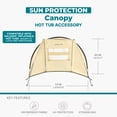 thumbnail image 3 of Bestway SaluSpa Auvent Pare-Soleil Accessoire pour Spa Gonflable Rond, 3 of 11