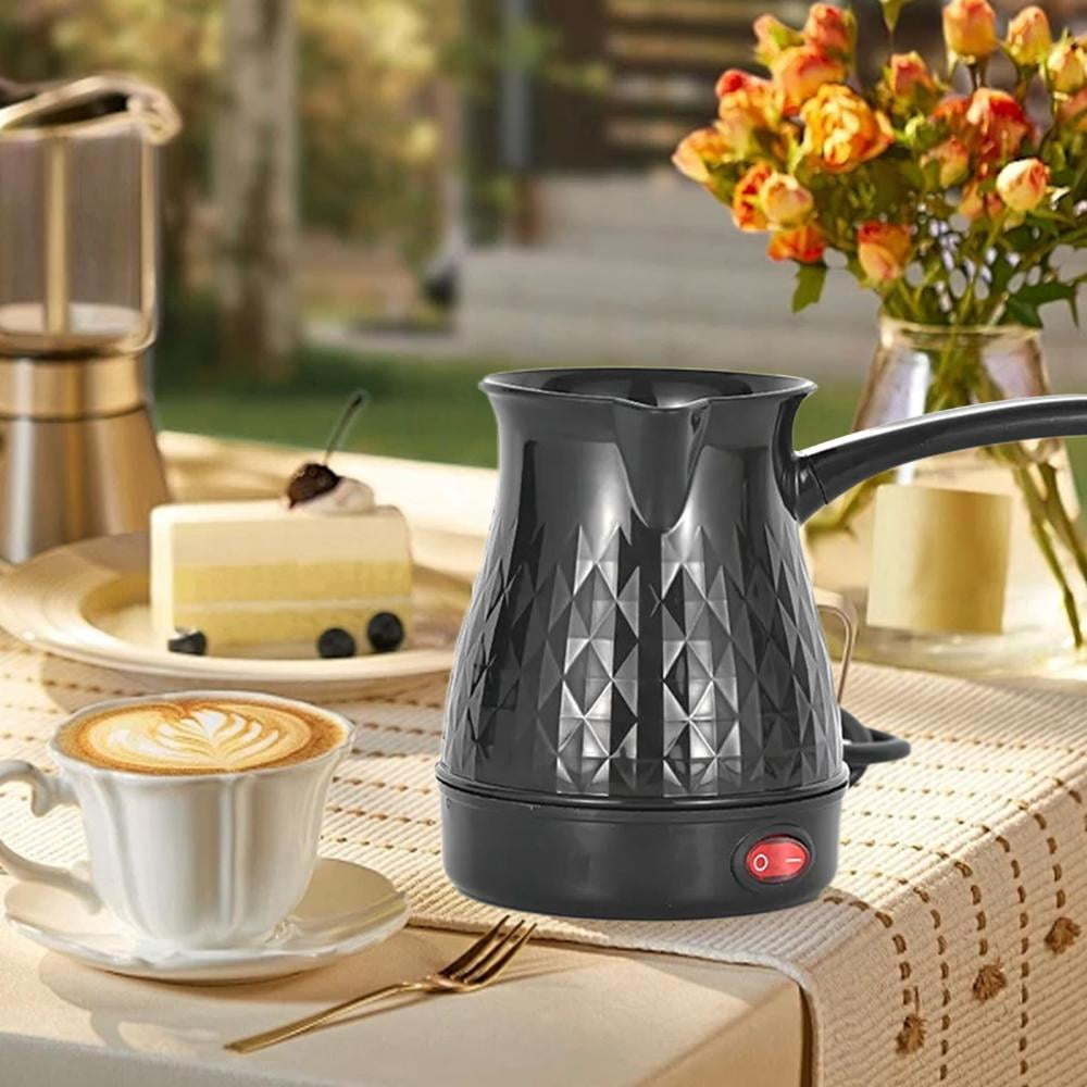 Feltree Coffee Pot Plastic Hand Brewing Coffee Pot Brewing Coffee Home Small Coffee Machine Against Dry Burning Mini Long Handle