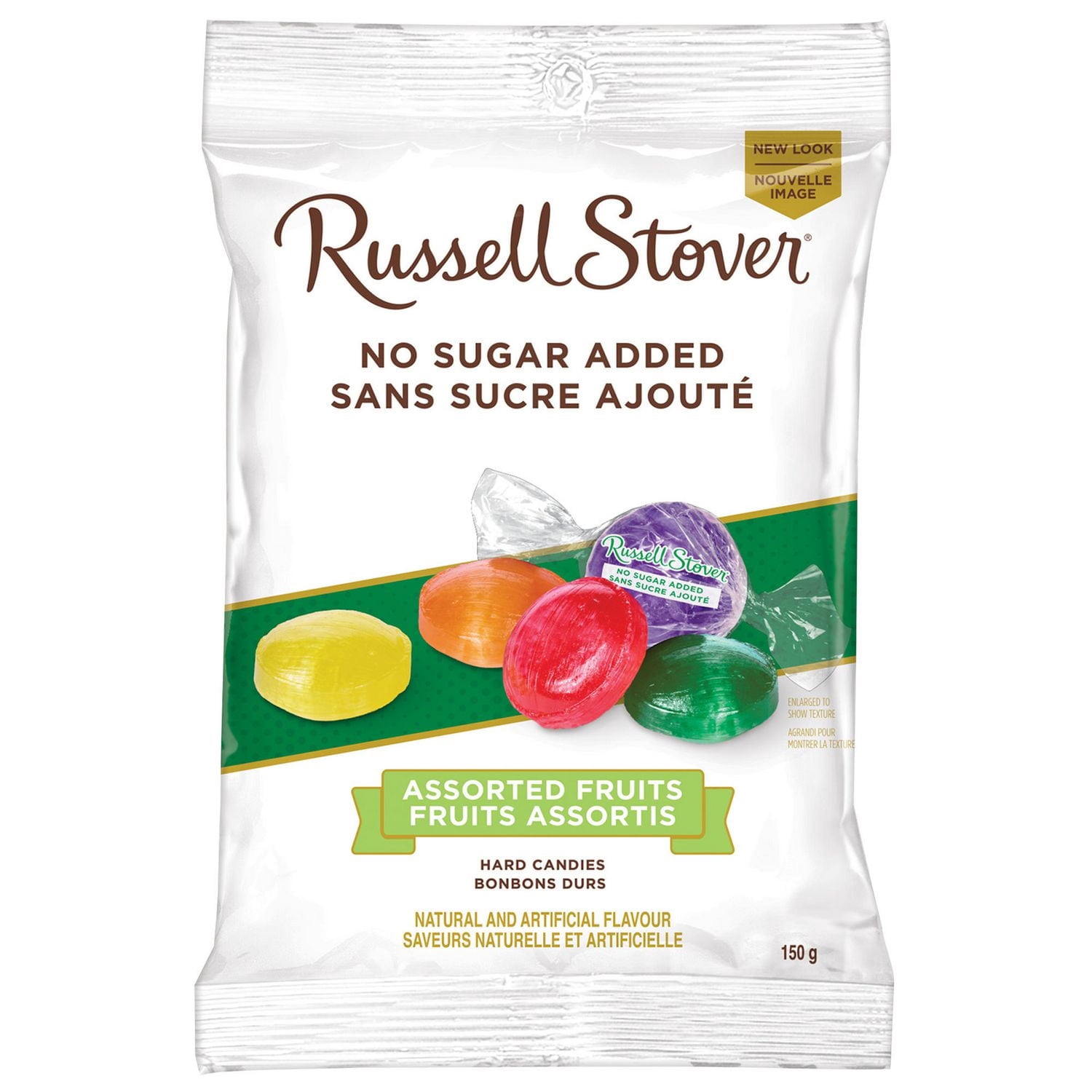 Bonbons durs aux fruits assortis sans sucre ajouté de Russell Stover – Sachet (150 g)