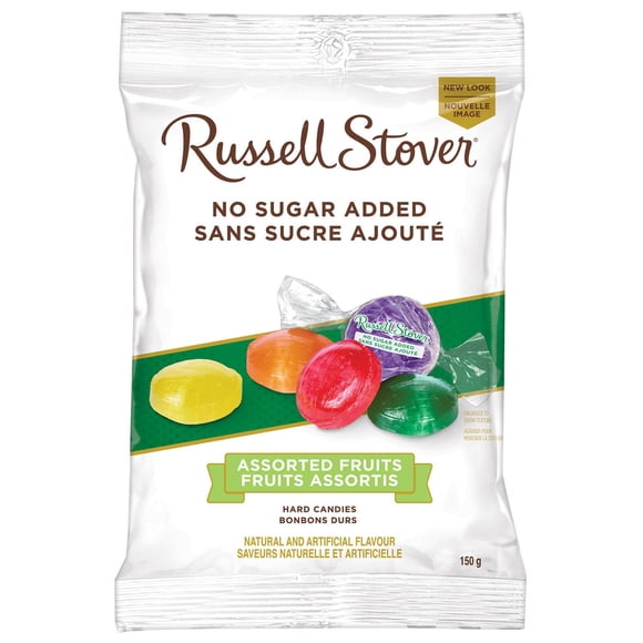 Russell Stover No Sugar Added Assorted Fruit Hard Candy, 150-Gram Bag