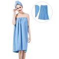 thumbnail image 1 of Greensen Ensemble de Bain Doux pour Femmes Serviette de Spa de Douche avec Bonnet de Séchage de Cheveux Réglable Turban pour Cheveux, 1 of 6