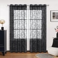 thumbnail image 1 of TIMIFIS Window Screening Semi Sheer Curtains For Bedroom Long Grommet Vertical Window Curtains Drapes With Light Through For Living Room New Home Essentials, 1 of 6
