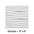 thumbnail image 1 of FASÄDE Waves Decorative Vinyl Backsplash Panel in Matte White (6X6 Inch Sample), 1 of 3