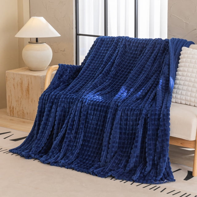Yhmxh Throw Blanket,Cooling Blanket,House Warming Gifts New Home Imitation Rabbit Fleece Blanket Double Layer Thickened Solid Color Face Blanket Office Nap Blanket Facecloth Blanket