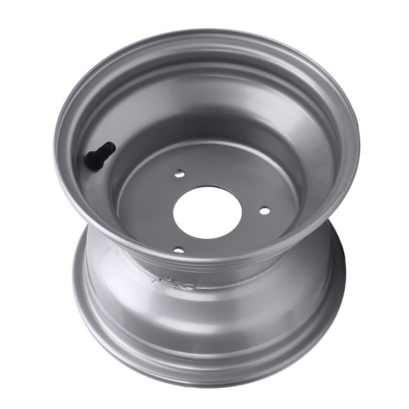 Jante de Roue de Kart 18X9.50-8, Alliage d'Aluminium Haute Résistance Moyeu de Jante de Roue de 8 Pouces pour ATV, 3 Cosses pour ATV pour UTV Quad Golfs Chariot Haute Performance, Argent