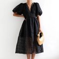 thumbnail image 5 of Ketyyh-chn99 Robes d'Été Grande Taille pour Femmes Robe Soleil Grande Taille Robes pour Femmes Décontractées Robes T-shirt Manches Longues Robe Bohème de Plage Noir, TG, 5 of 5