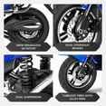 thumbnail image 4 of EMMO Hornet XI E Bike - Scooter Style eBike - 60V30Ah Lithium - Blue - Removable Battery - Large Storage, 4 of 10