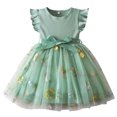 thumbnail image 1 of Robe Décontractée pour Filles à Manches à Volants, Robes Tutu pour Tout-Petites, Robe de Fête pour Fille, Robe en Tulle, Filles 12-24 Mois, 1 of 9