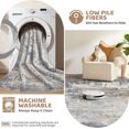thumbnail image 4 of x Area Rug Living Room Rugs Washable Neutral Modern Abstract Soft Thin Large Rug Indoor Floor No Slip Rug Carpet for Bedroom Under Dining Table Home Office Decor Grey, 4 of 9