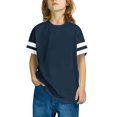 thumbnail image 3 of RXIRUCGD 2025 Vêtements d'Été pour Enfants, T-shirt à Rayures pour Garçons et Filles, Mode Mignon, Col Rond, Manches Courtes, 3 of 7