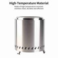 thumbnail image 2 of Small Smokeless Fire Pit Portable Small Stainless Steel Outdoor Camping Wood Burning Fire Pit, 2 of 7