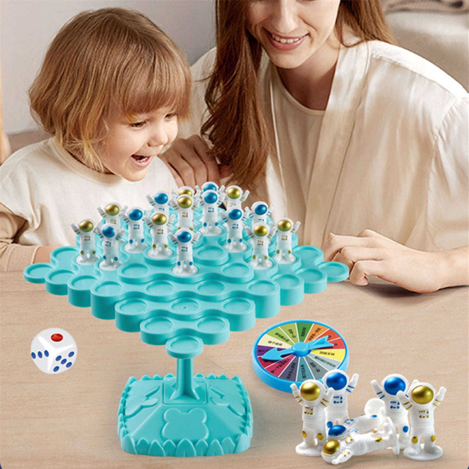 YIMWNYI Astronaut Puzzle Game Set, Parent-Child Interactive Board Game, Space-Themed Stacking Toy, Improves Cooperation & Social Skills, Perfect for Birthday, Holiday & Christmas Gifts