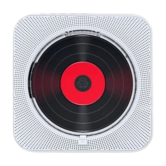 Lecteur CD Portable Rétro Lecteur d'Album et de Disque Cadeau Parfait pour les Amateurs de Musique et les Fans