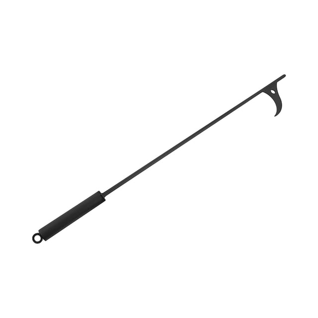 Tisonnier de Foyer 40 Po de Long en Fer Forgé Robuste Acier Fini Noir Rouille pour Foyer Camping Poêle à Bois Usage Intérieur Extérieur