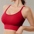 thumbnail image 2 of Harpily 2025 Bra Women's Comfortable Slim Strap Fit Back Sports Quick Drying And Shockproof Large Open Back Yoga Removable Chest Pad Bra, 2 of 6