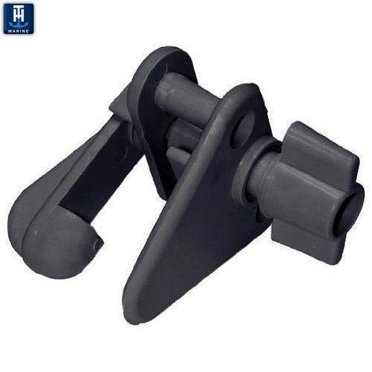 T-H Marine Loquet de Portail de Bateau Ponton GL-1-DP Noir; Nylon; Simple