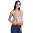 thumbnail image 2 of Moomaya Printed Womens Spaghetti Strap Crop Top Cami Summer Tops, 2 of 5
