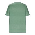 thumbnail image 4 of RKSTN Blouses pour Femmes Été Col Rond T-shirts Imprimés Mode Confortable Ample Décontracté Blouses Féminines Tops, 4 of 5