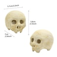 thumbnail image 3 of YIMWNYI 2Pcs Decorative Skull Ceramic Props, Halloween Party Decorations, Fire Pit Accessories, Reusable Burning Skull, Unique Home Décor, Realistic Fire Effects, 3 of 9