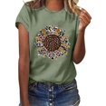 thumbnail image 1 of Birdeem Womens Round- Neck Christmas Printing Recreational Short Sleeve Tops, 1 of 1
