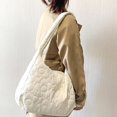 thumbnail image 3 of LinYooLi Quilted Tote Bags for Women Lightweight Quilted Padding Shoulder Bag Down Cotton Padded Large Tote Bags Lattice, 3 of 7