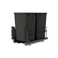 thumbnail image 1 of Rev-A-Shelf 27 Qt Double Pullout Waste Container Trash Can Bins, Black, 53WC-1527SCDM-218, 1 of 6
