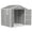 Light Grey, variant on Outsunny 8' x 6' Plastic Garden Storage Shed with Air Vents, Dark Grey