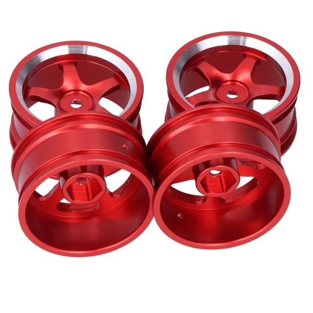 RC Crawler Parts, RC Car Wheel Rim Hubs Wear-Resistant Durable Lightweight for MN86 1/12 RC Crawler Red,Blue,Black