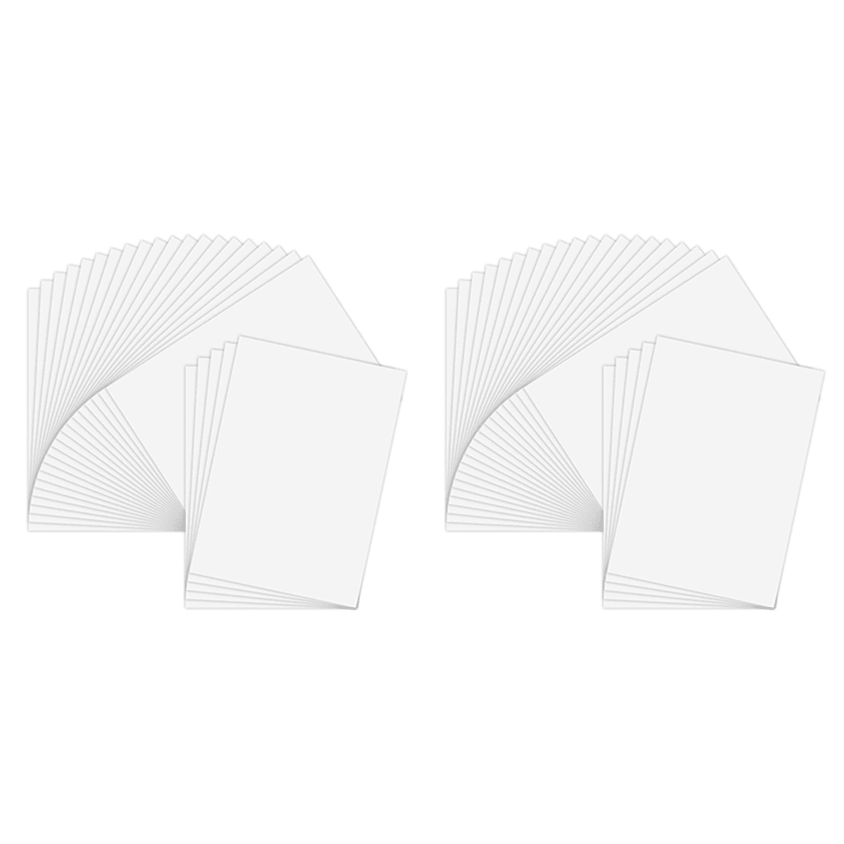 50 Sheets Printable Vinyl Sticker Paper Self-Adhesive Waterproof White Printing Paper Sheet, for Inkjet Printer