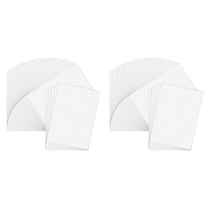 50 Sheets Printable Vinyl Sticker Paper Self-Adhesive Waterproof White Printing Paper Sheet, for Inkjet Printer